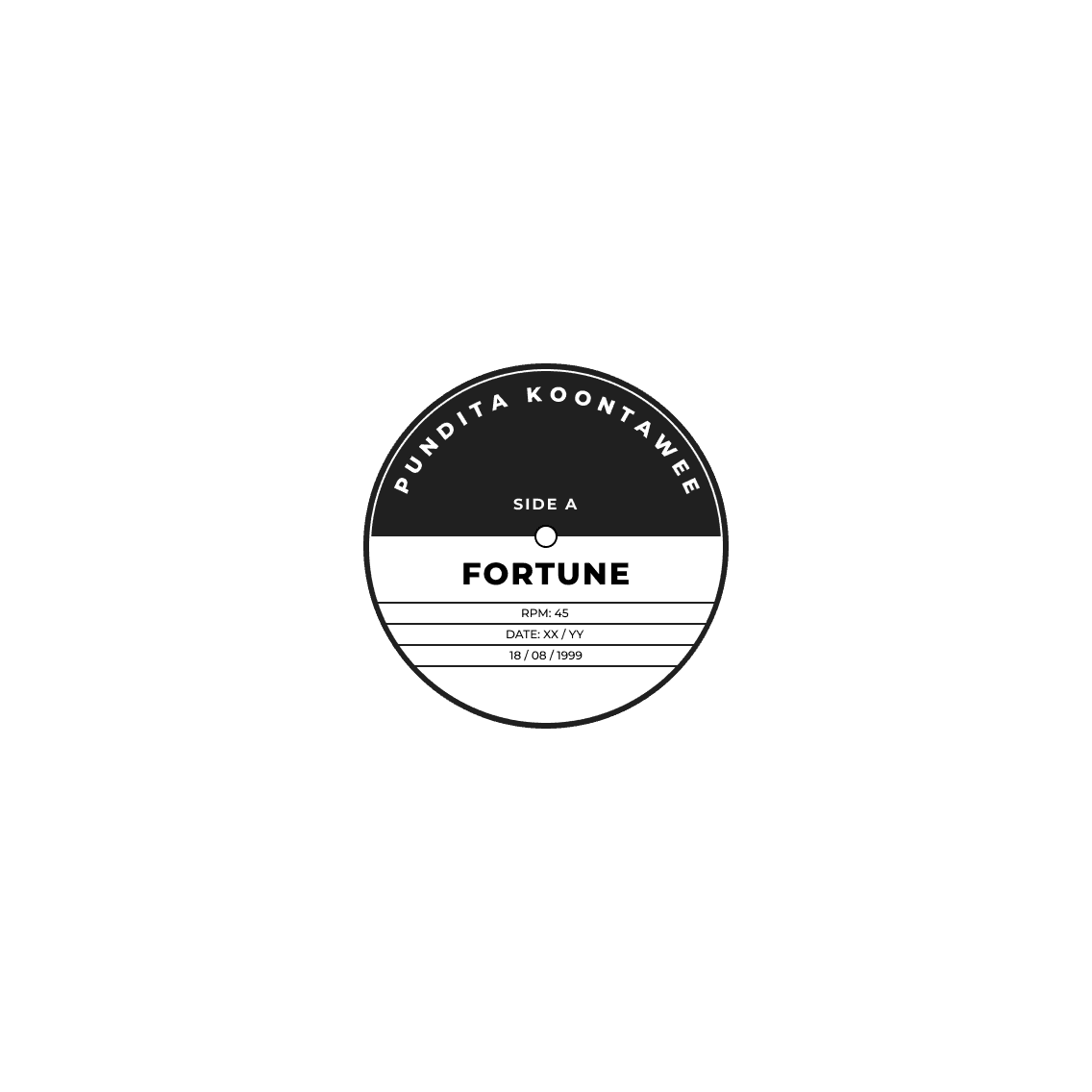 Fortune vinyl label